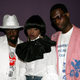 HOLLYWOOD - JUNE 28: Musicians Wyclef Jean, Lauryn Hill and Pras Michel of the Fugees pose backstage at the BET Awards 05 at the Kodak Theatre on June 28, 2005 in Hollywood, California.